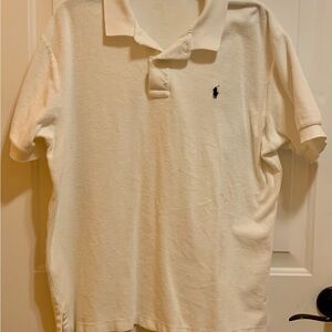 Ralph Lauren White Terry Polo Shirt